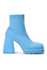 Veroni Square Toe Block Heel Sock Boots image 1