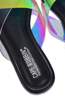 Majica Clear Cross Upper Square Toe Sandals