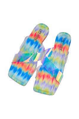 Majica Clear Cross Upper Square Toe Sandals