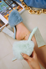 Softy Rhinestone Fur Square Toe Block Heels image 5