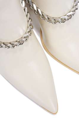 Devica Pointy Toe Block Heel Ankle Booties