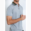 Solid Pique Polo With Tipping Collars HF-1801 image 4