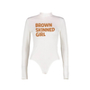 Brown Skinned Girl Graphic Long Sleeve Bodysuit image 2