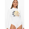 I Am Black Beautiful Graphic Long Sleeve Bodysuit image 2