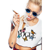 Vogue Butterfly Garphic Crop Tee image 2