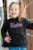 Babe Print Kid Hoodie image 3