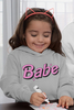 Babe Print Kid Hoodie image 4