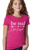 CTN-L2233 BE REAL Print Kids t shirt  image 2