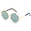 A21 Designer PearlStudded CutOut Cat Eye Sunglasses image 2