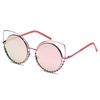 A21 Designer PearlStudded CutOut Cat Eye Sunglasses image 3