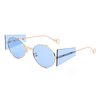 Circle Round Retro Oval Futuristic Tinted Fashion Sunglasses image 1