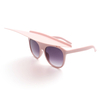 Classic Horn Rimmed Round Shield Fashion Sunglasses image 1