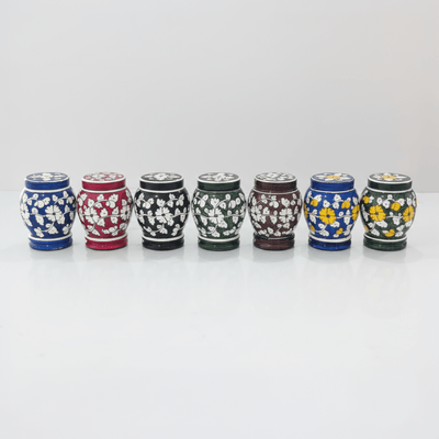 Hand-Painted Pottery Urn Collection