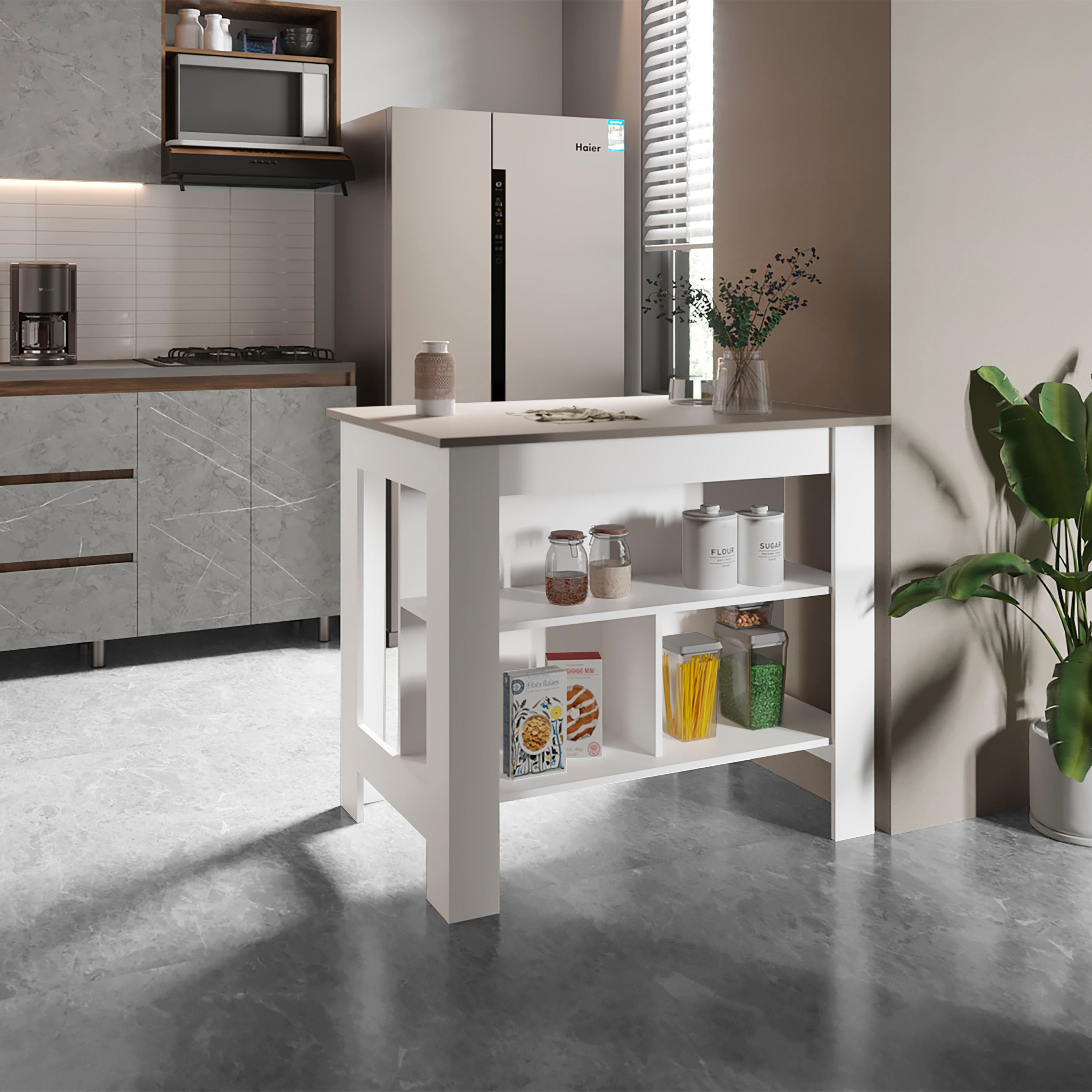 White - Taupe