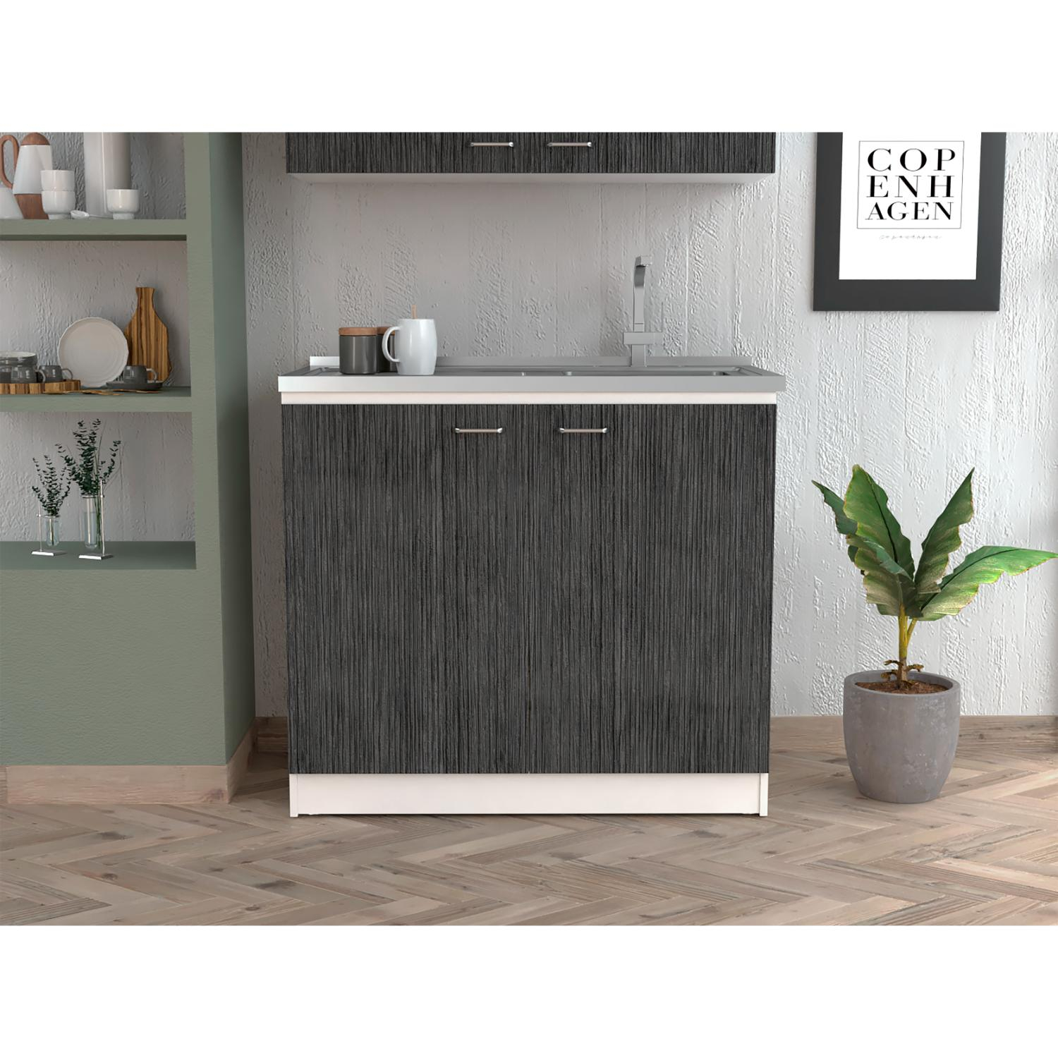 White / Smokey Oak