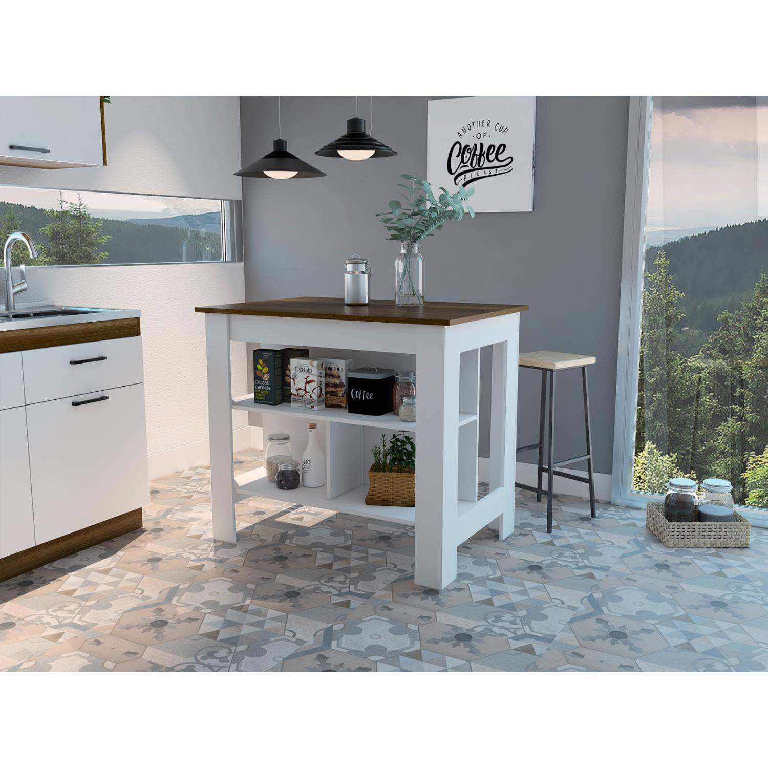 White / Walnut