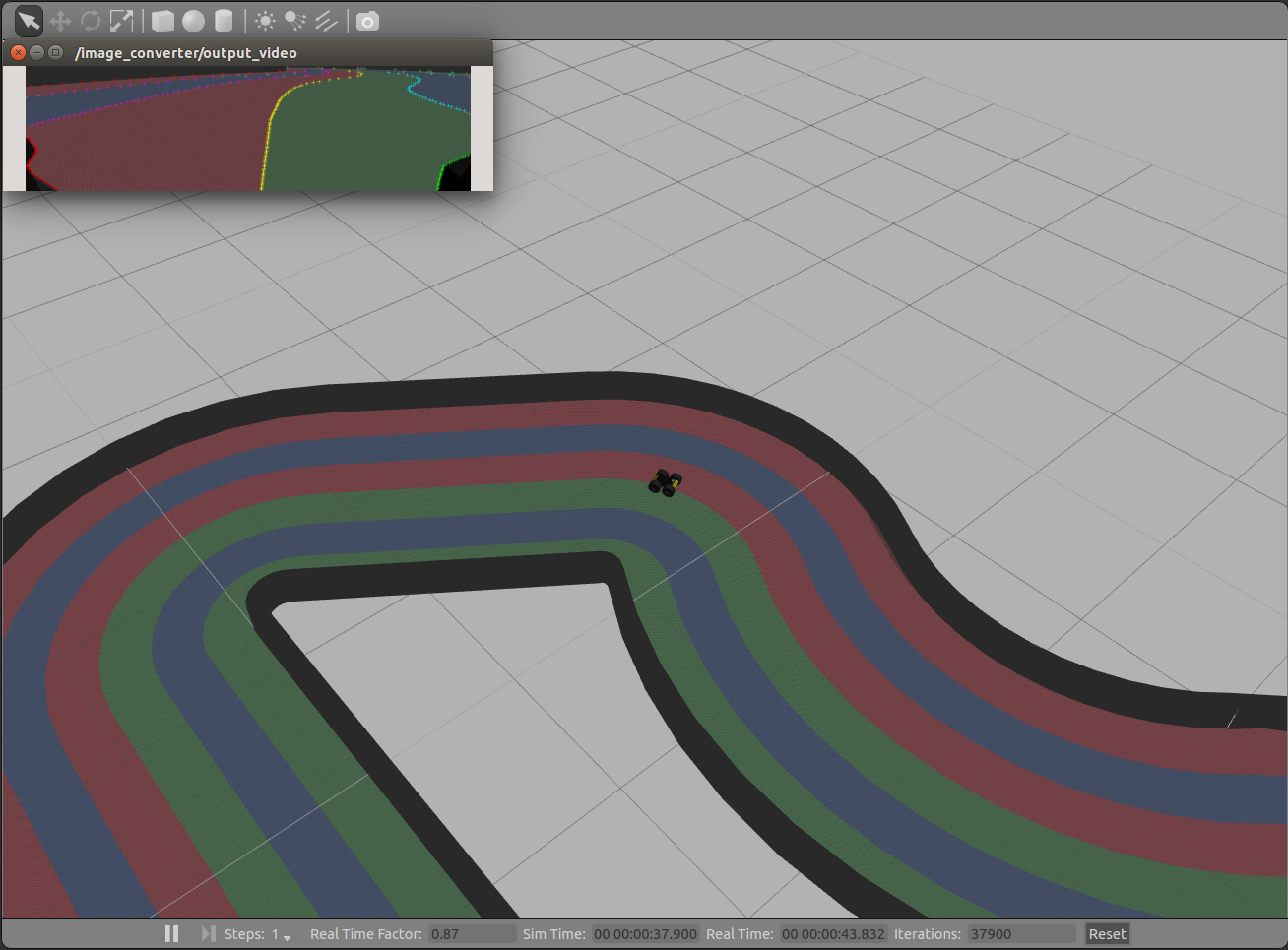 FormulaPi Lane Tracking Gazebo Simulation