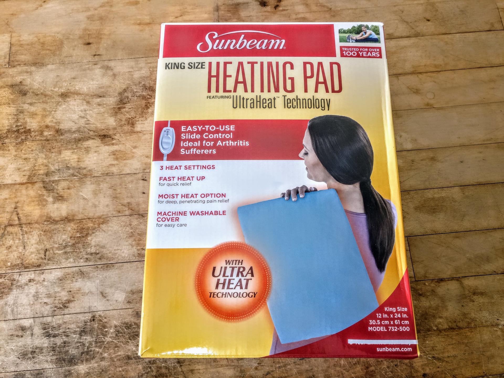 Sunbeam 732500 King Size Heating Pad with UltraHeatTechnology eBay