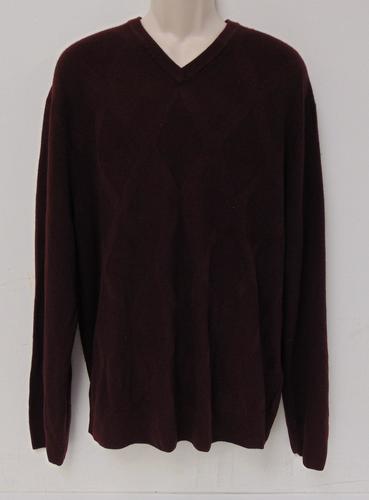 Dockers Mens Long Sleeve V-Neck Sweater