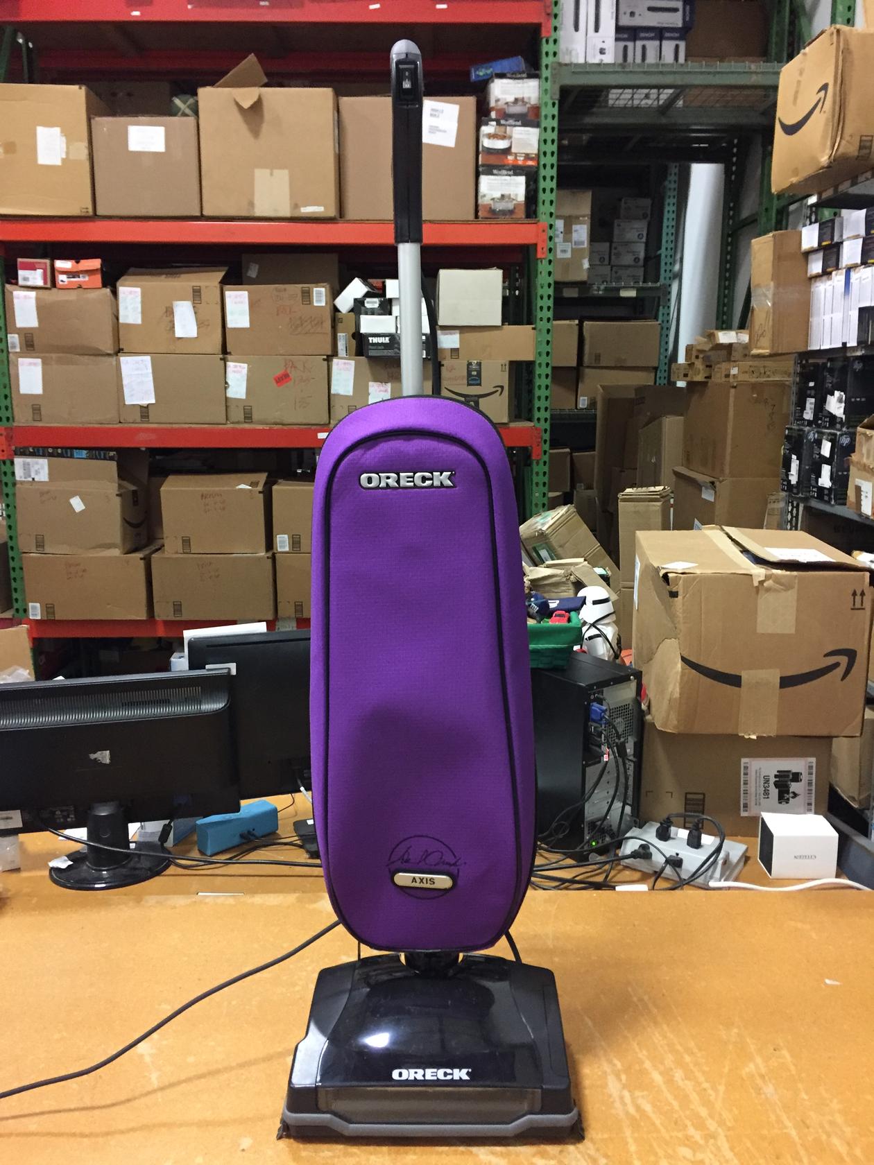 Oreck Upright Axis Vacuum Cleaner for Carpet, Tile, Hardwood Floors in