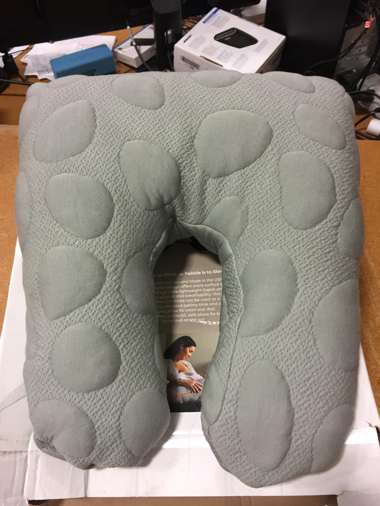 Nook Sleep Organic Niche Nursing Feeding Baby Pillow Misty