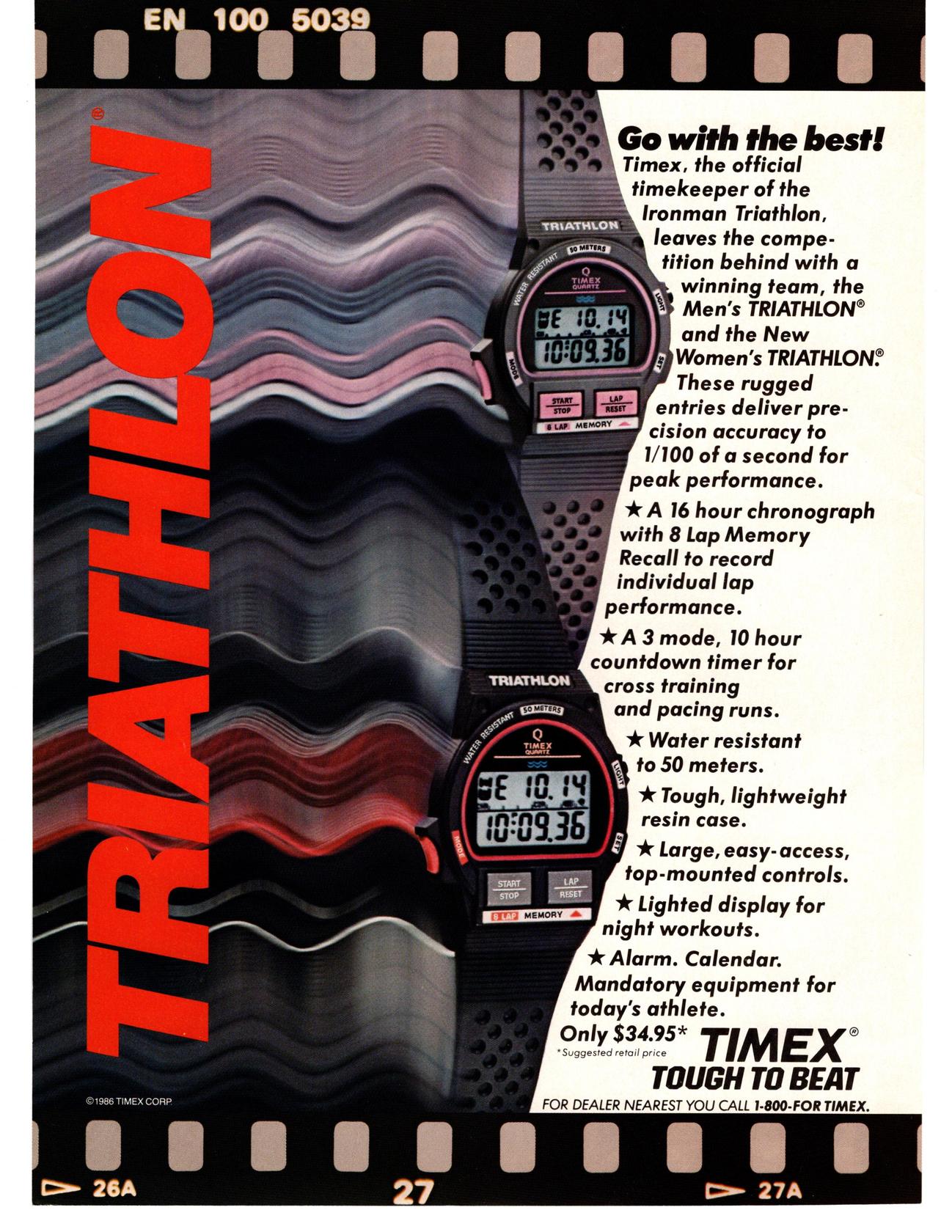 timex ironman 1986