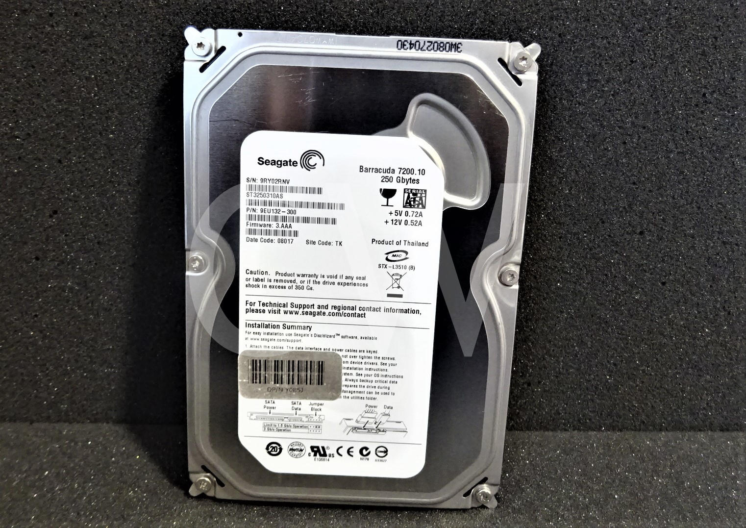 ST3250310AS Seagate 9EU132 BARRACUDA 250GB 7200RPM 3Gbps 3.5
