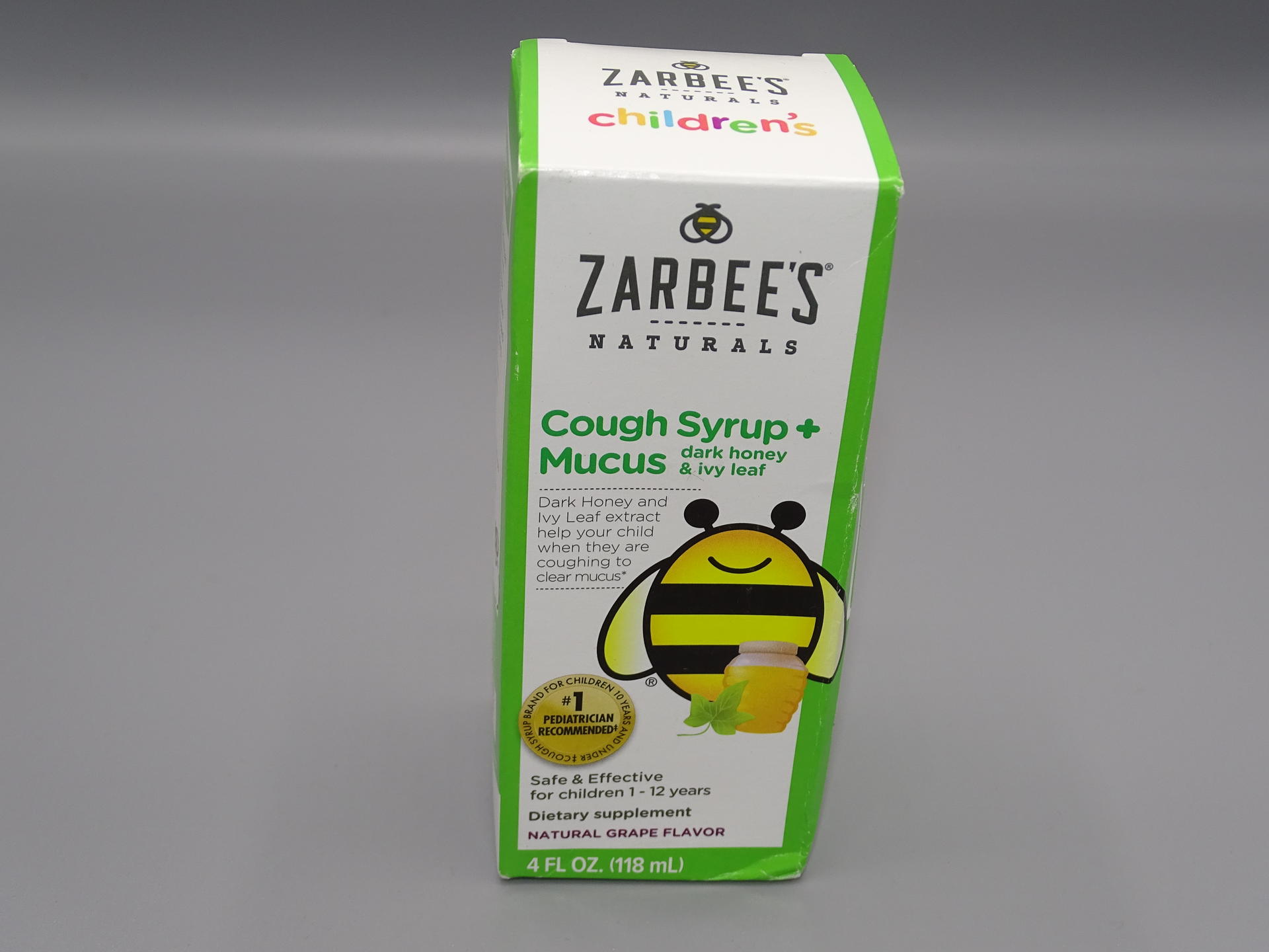 Children's Cough Syrup + Mucus Relief Grape 4 fl Ounce