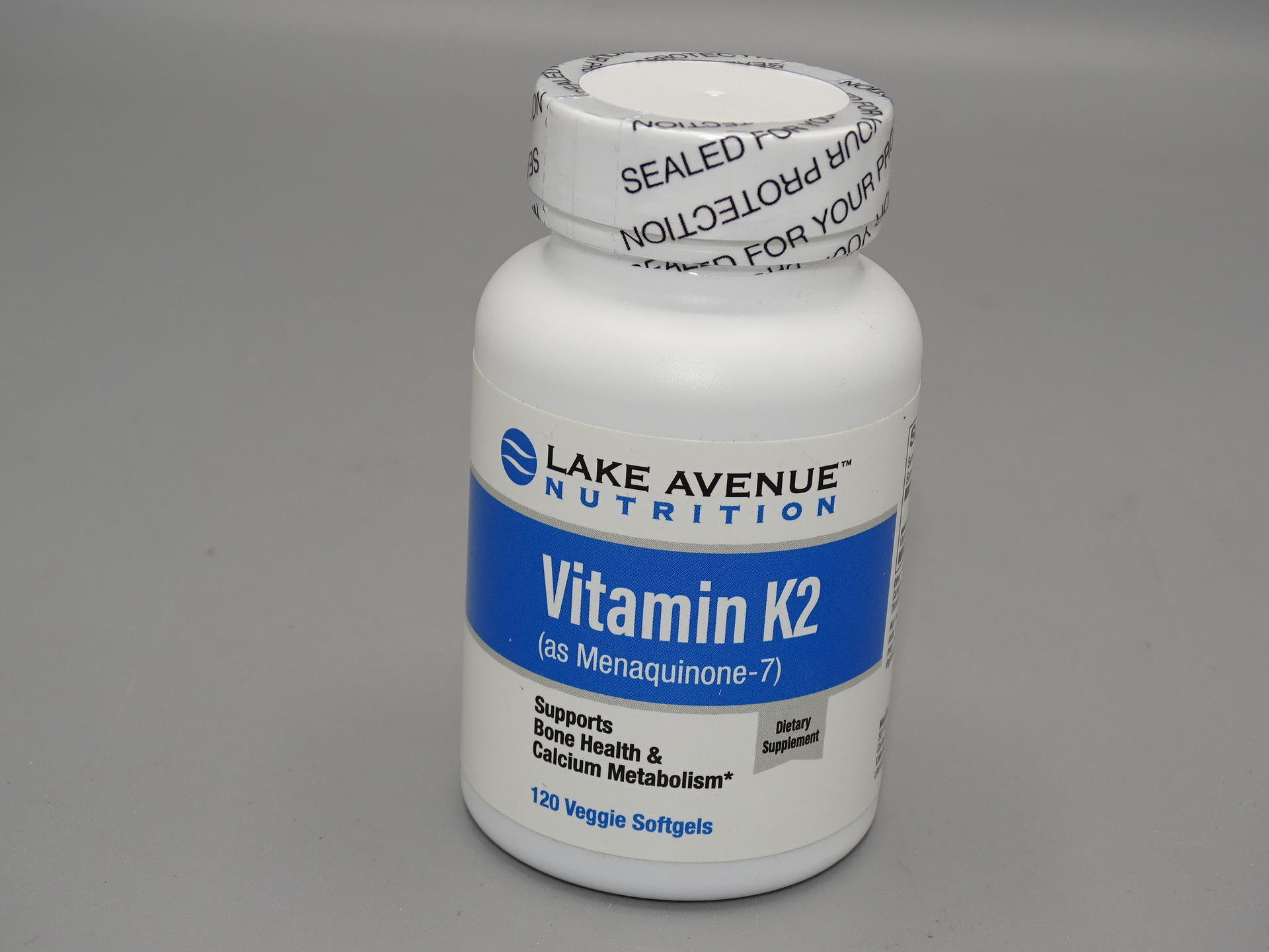 Lake Avenue Nutrition Vitamin K2, Menaquinone7, 50 mcg, 120 Veggie