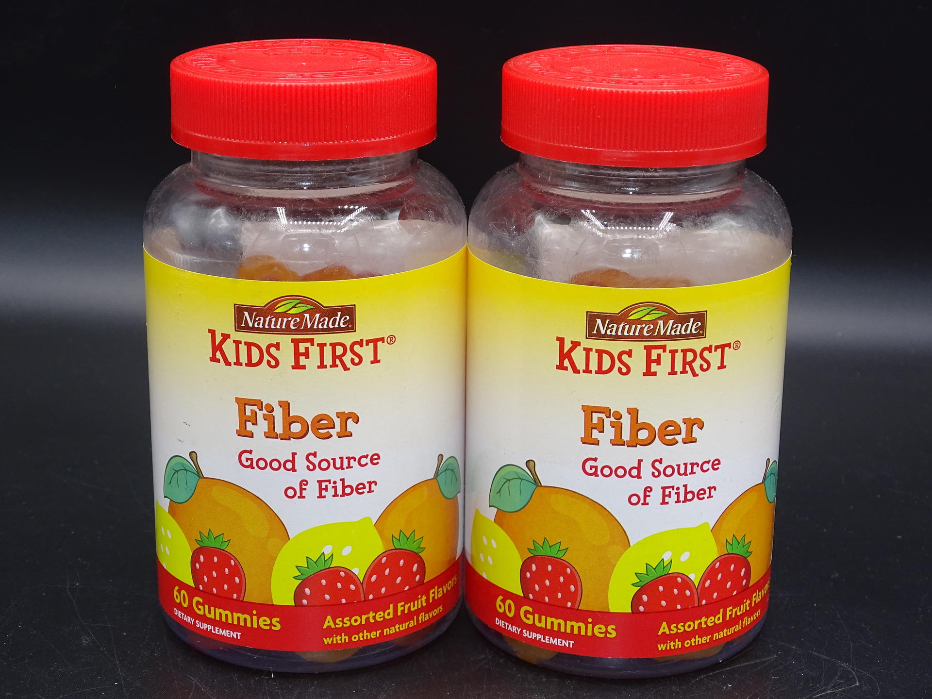2PACK!! Nature Made Kids First Fiber Gummies, 60 Ct for Digestive