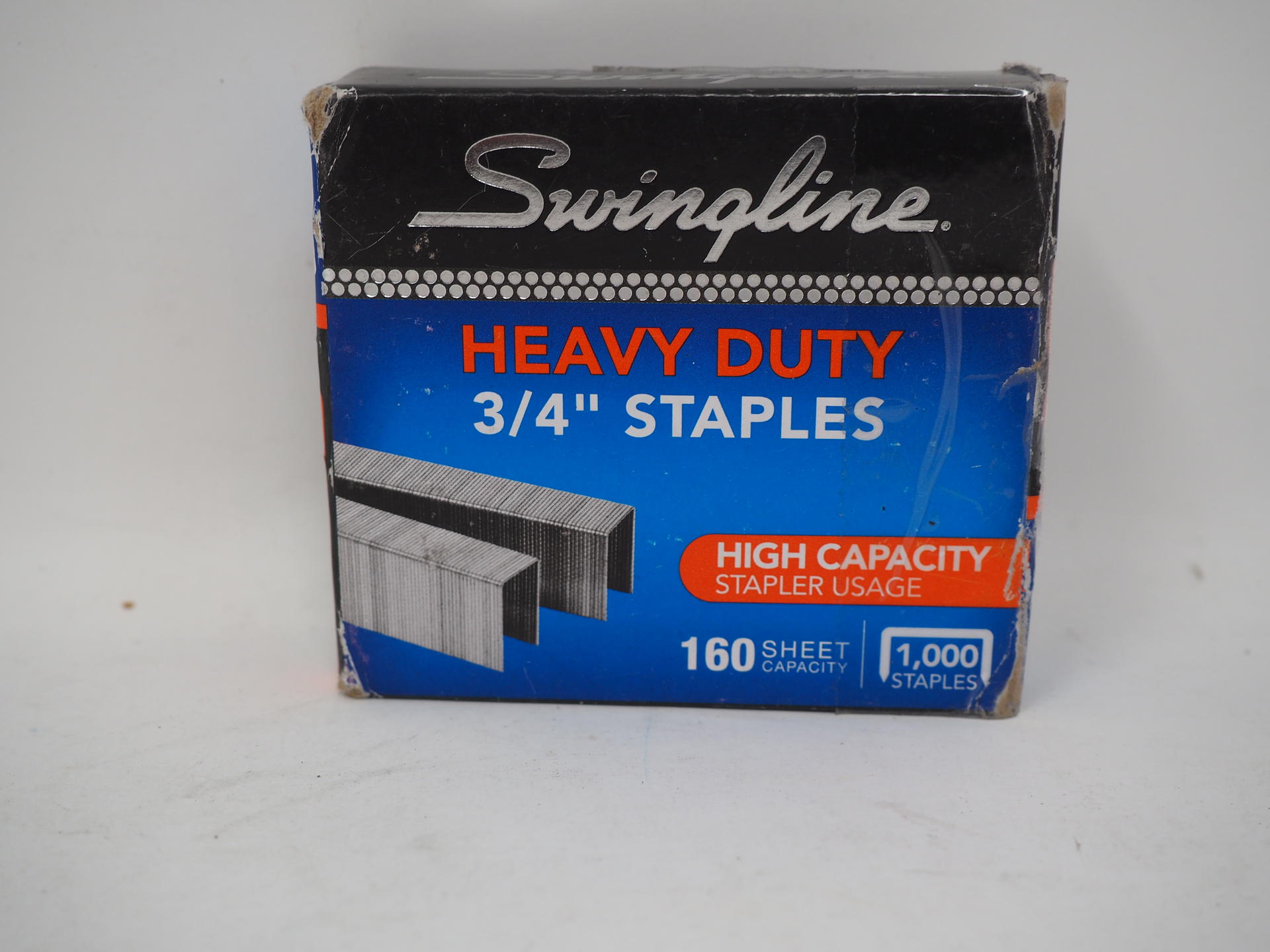Swingline Staples, Heavy Duty, 3/4" Length, 160 Sheet Capacity, 100