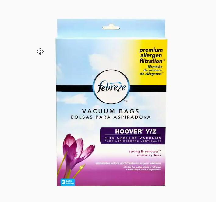 Febreze 3Pack 2.9Liter Disposable Paper Vacuum Bag eBay