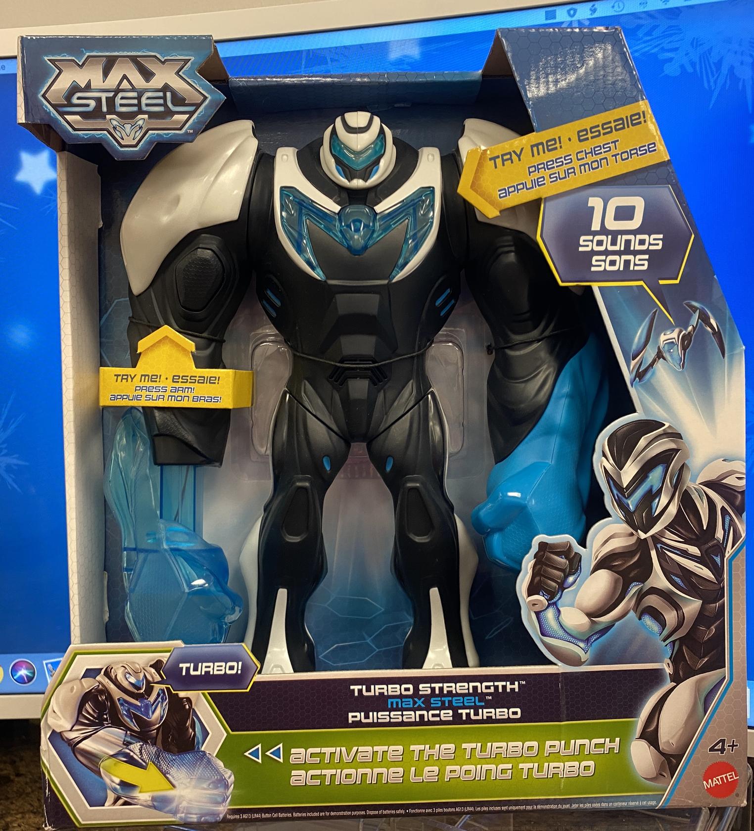 Max Steel Turbo Strength Max Steel 12 Action Figure Knockout 10 Sounds Ages 4 Ebay