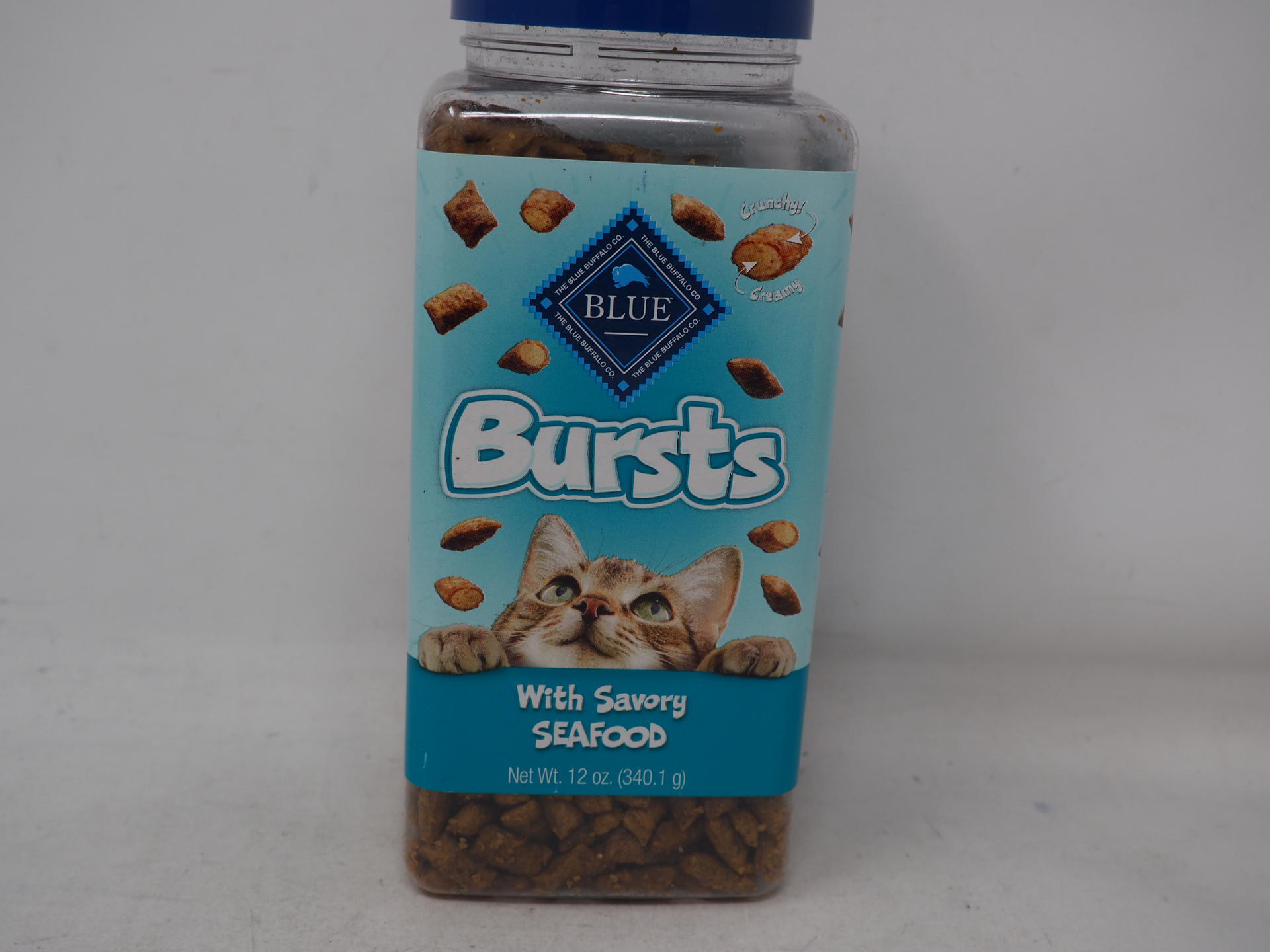 Blue Buffalo Bursts Crunchy Cat Treats, Seafood 12oz tub eBay
