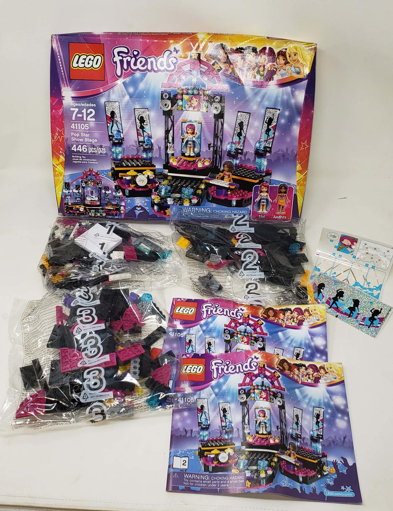 lego friends pop star stage