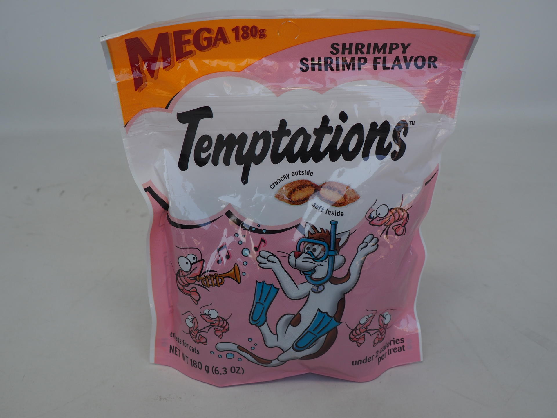 TEMPTATIONS Classic Crunchy and Soft Cat Treats Shrimpy Shrimp Flavor