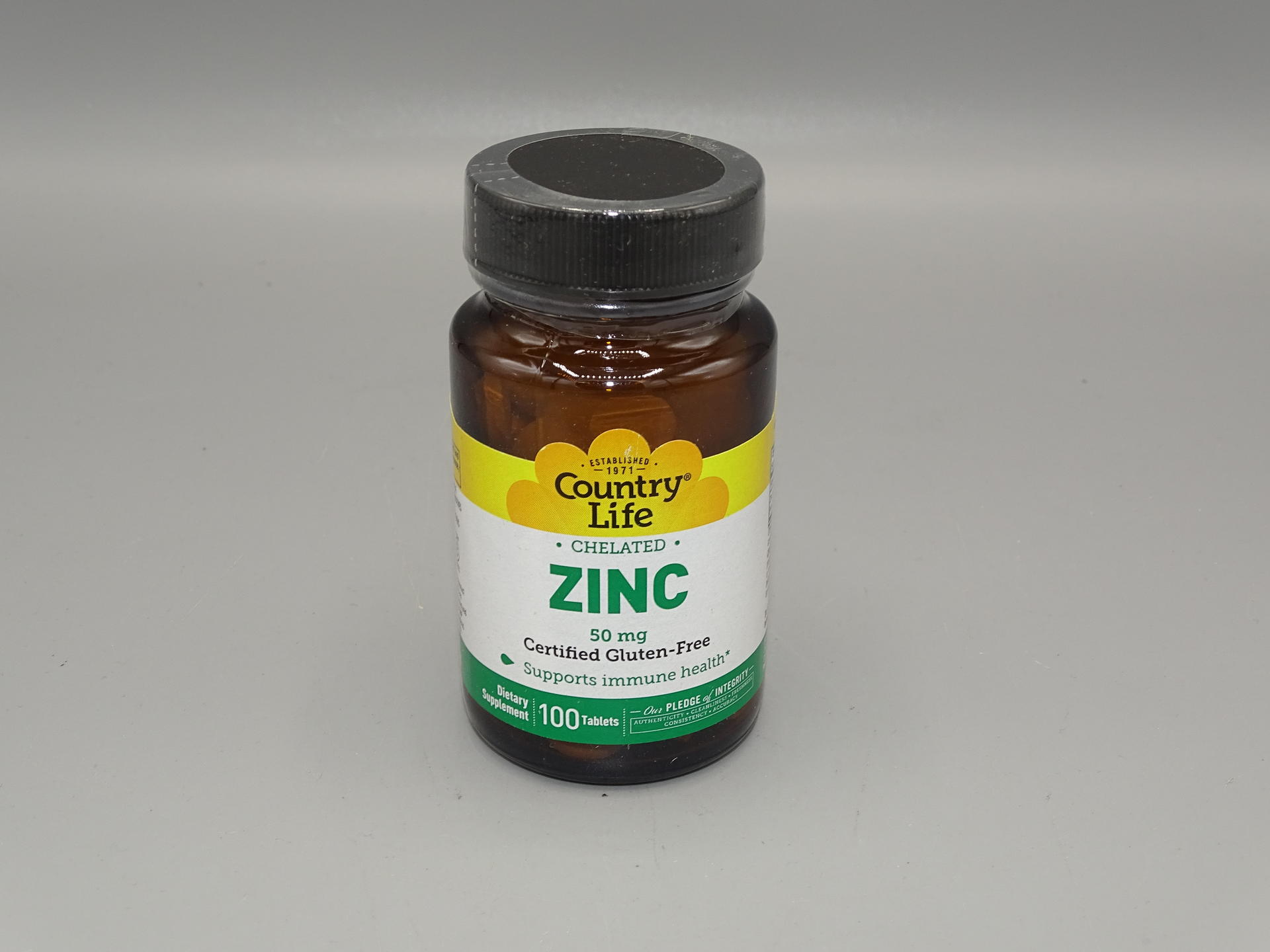 Zinc 50 mg (Amino Acid Chelate) 100 Tablets, Country Life eBay