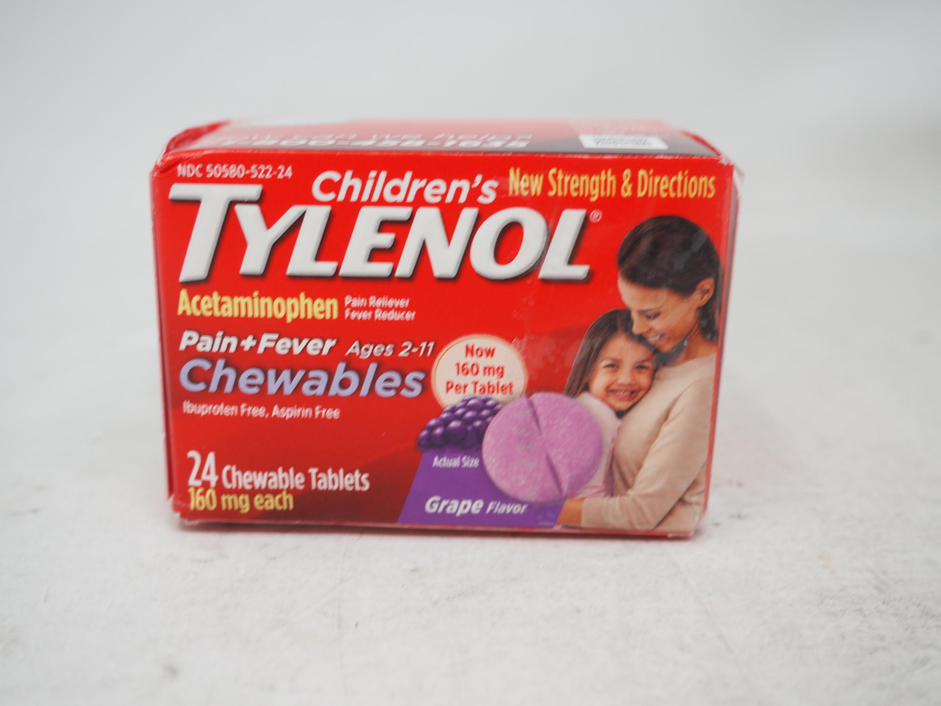 Children's Tylenol Chewables, 160 mg Acetaminophen for Pain & Fever