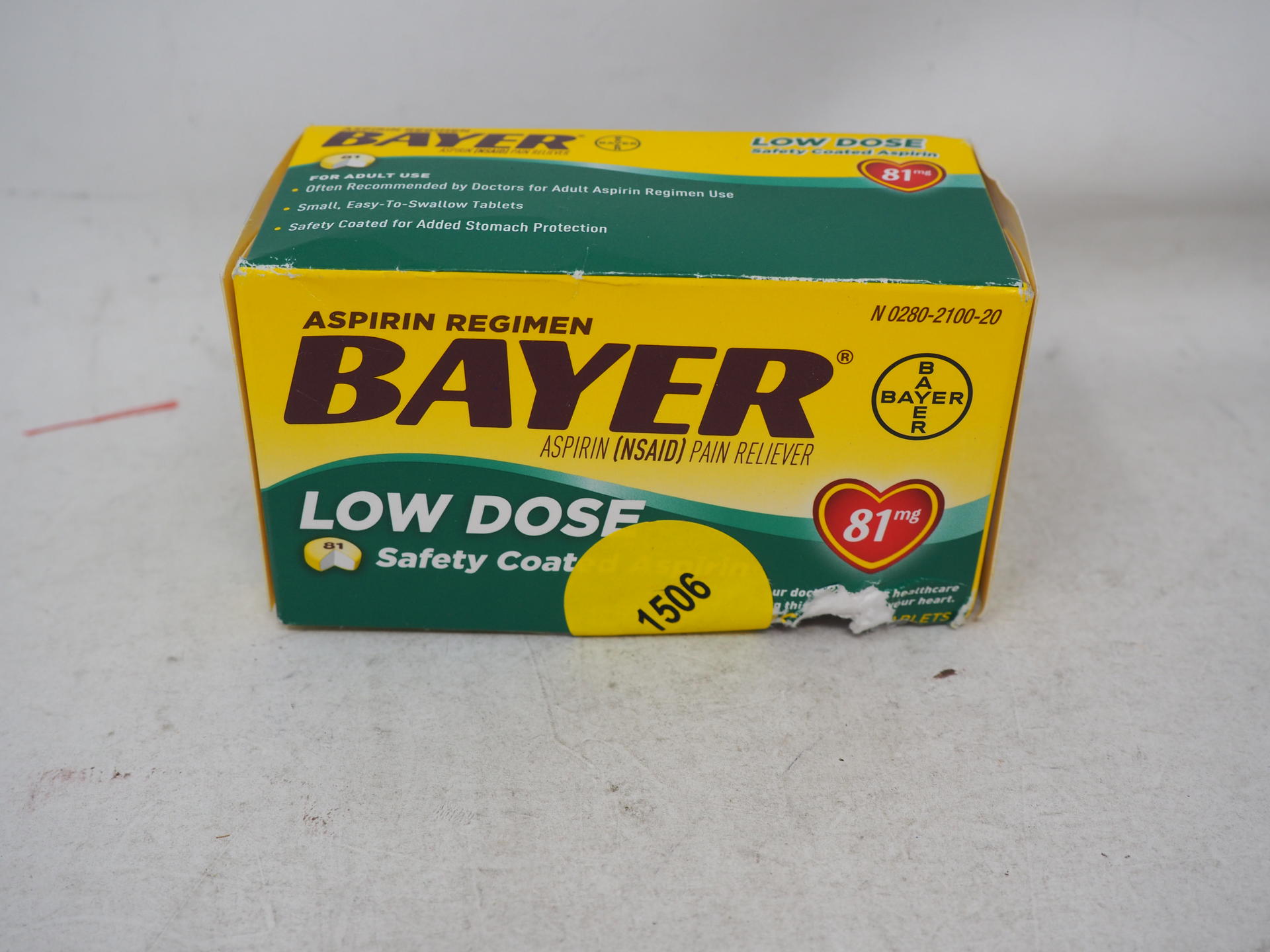 Aspirin Regimen Bayer 81mg Enteric Coated Tablets 1 Doctor