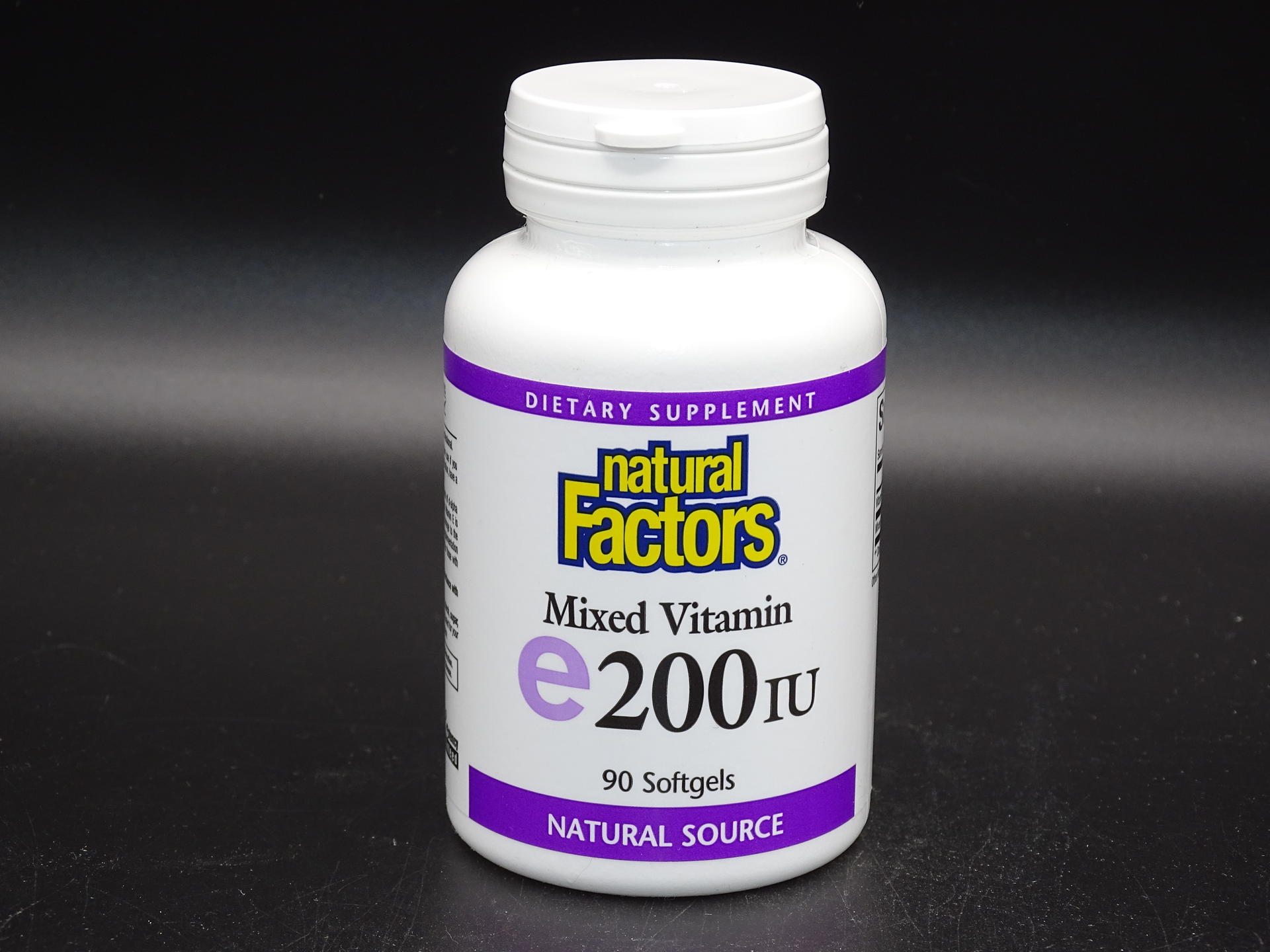 Natural Factors Vitamin E Mixed 200 IU, Antioxidant Support for