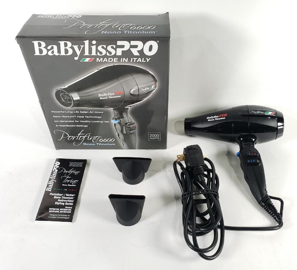 BaBylissPRO Nano Titanium Portofino FullSize Dryer 74108222541 eBay