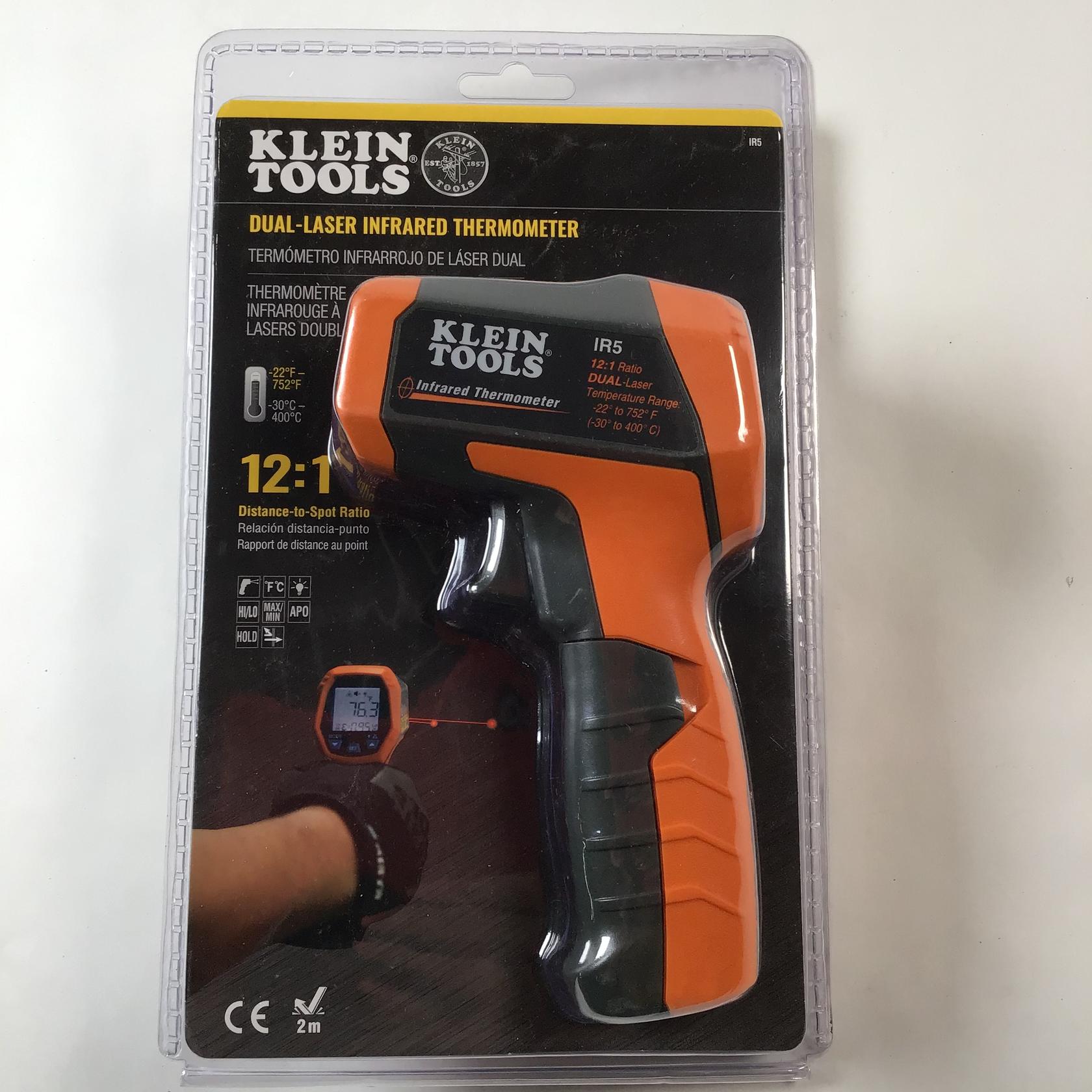 Klein Tools IR5 Dual Laser 121 Infrared Thermometer 92644690303 eBay