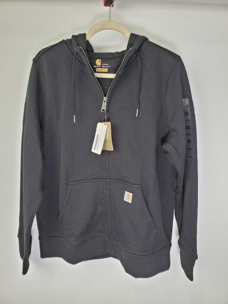 black carhartt zip up hoodie