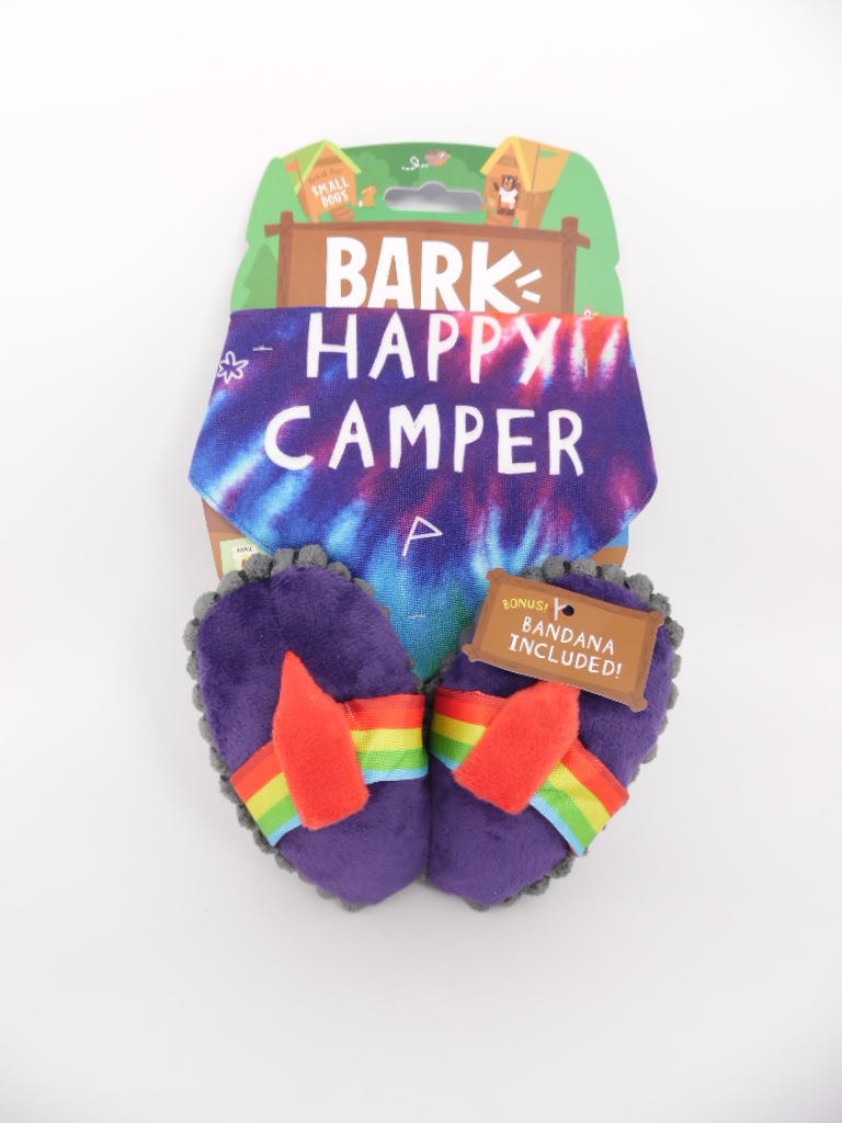 Happy camper flip flops clearance
