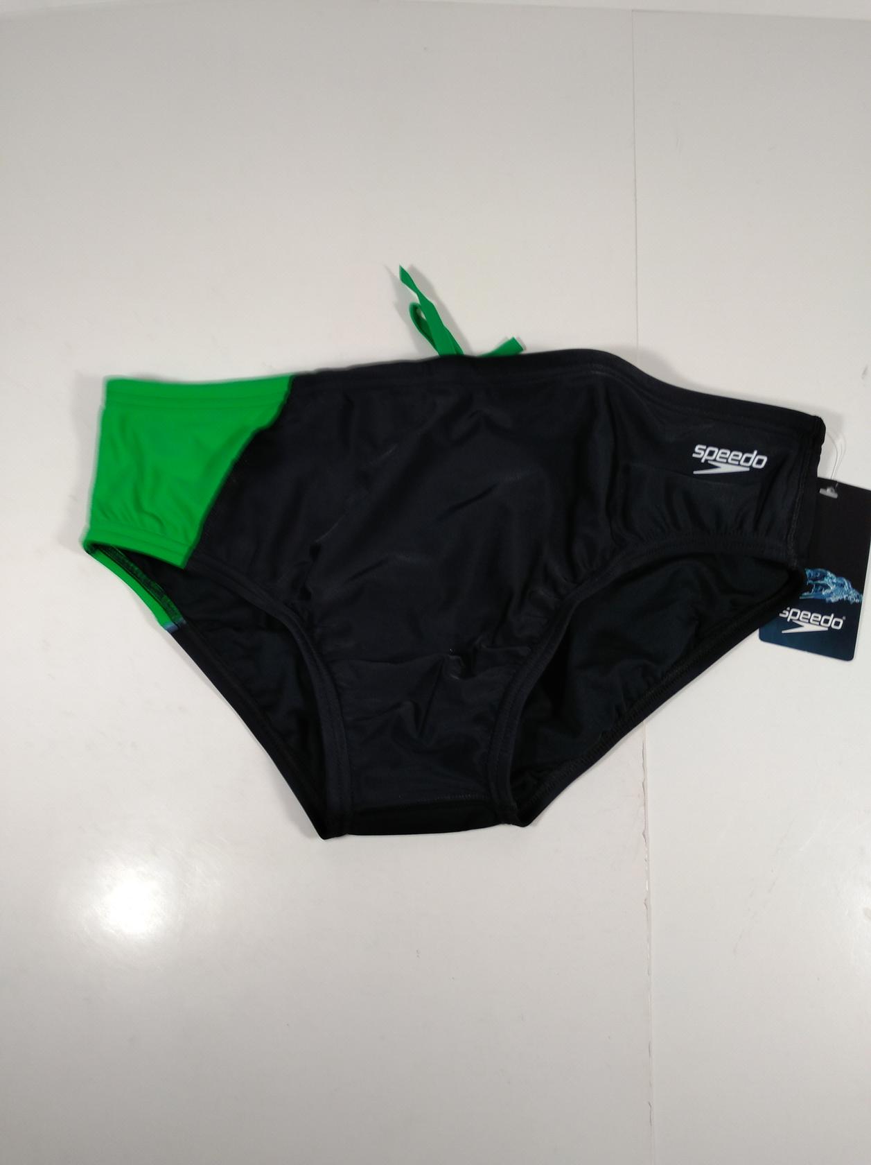Speedo Mens Powerflex Eco Revolve Splice Brief Swimsuit