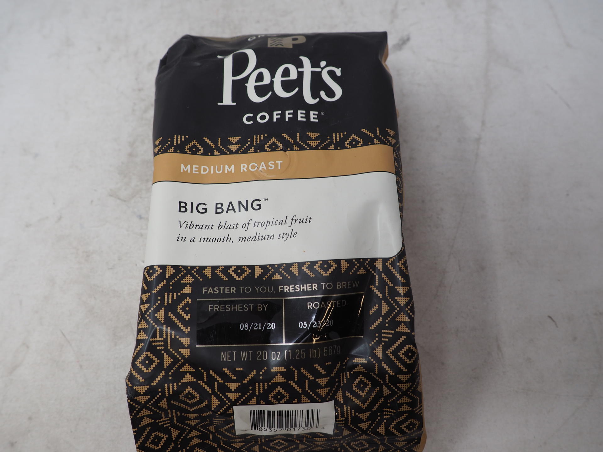 Peet's Coffee Big Bang Medium Roast Whole Bean Coffee, 12 oz