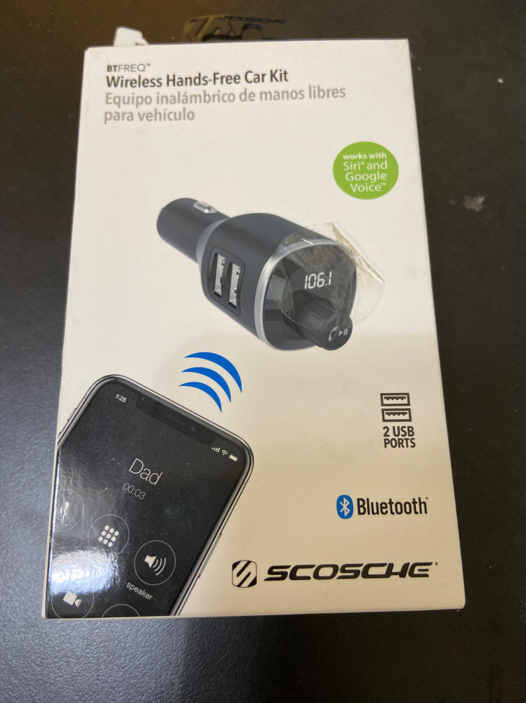 SCOSCHE BTFM4SP1 BTFREQ Universal Bluetooth Handsfree Car Kit with FM