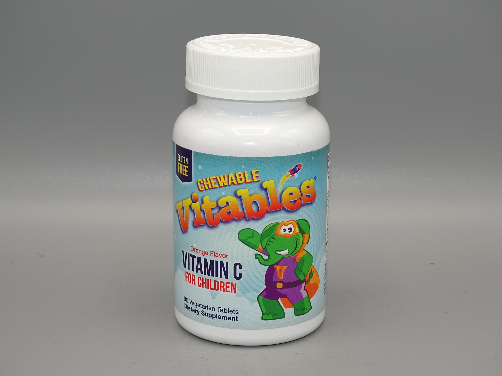 Vitables Vitamin C Chewables for Children, Orange Flavor, 90 Vegetarian