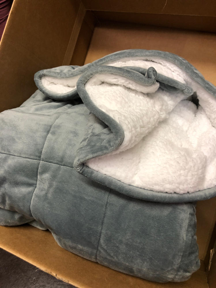 Syrinx Adult Weighted Blanket 15 Pounds (60"x80",Queen Size,Dark Grey