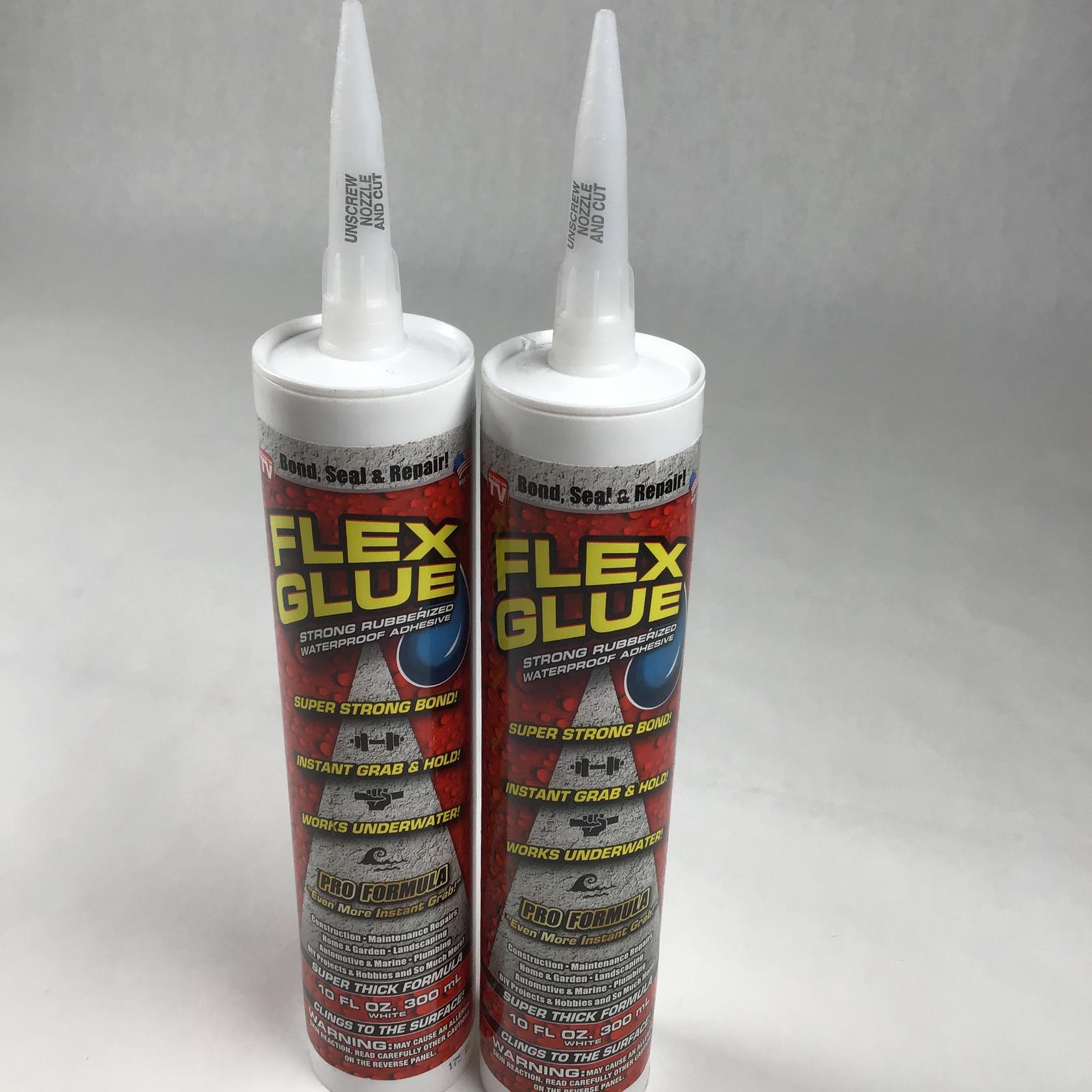 2 PACK Flex Glue Strong Rubberized Waterproof Adhesive, 10oz Pro